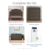 Hampton Arch Top 4-in-1 Convertible Crib, Dapper Grey
