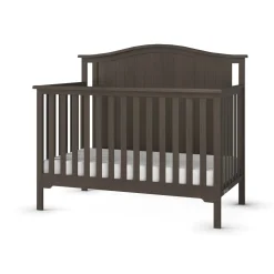 Hampton Arch Top 4-in-1 Convertible Crib, Dapper Grey