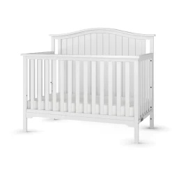 Hampton Arch Top 4-in-1 Convertible Crib, Matte White