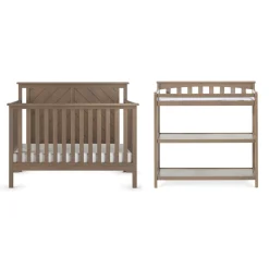 Hampton Flat Top 2-Piece Nursery Set