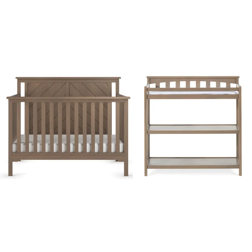 Hampton Flat Top 2-Piece Nursery Set