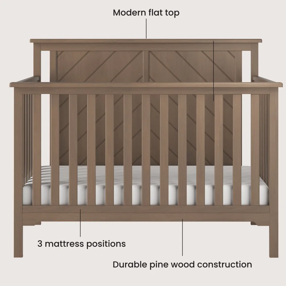 Hampton Flat Top 2-Piece Nursery Set