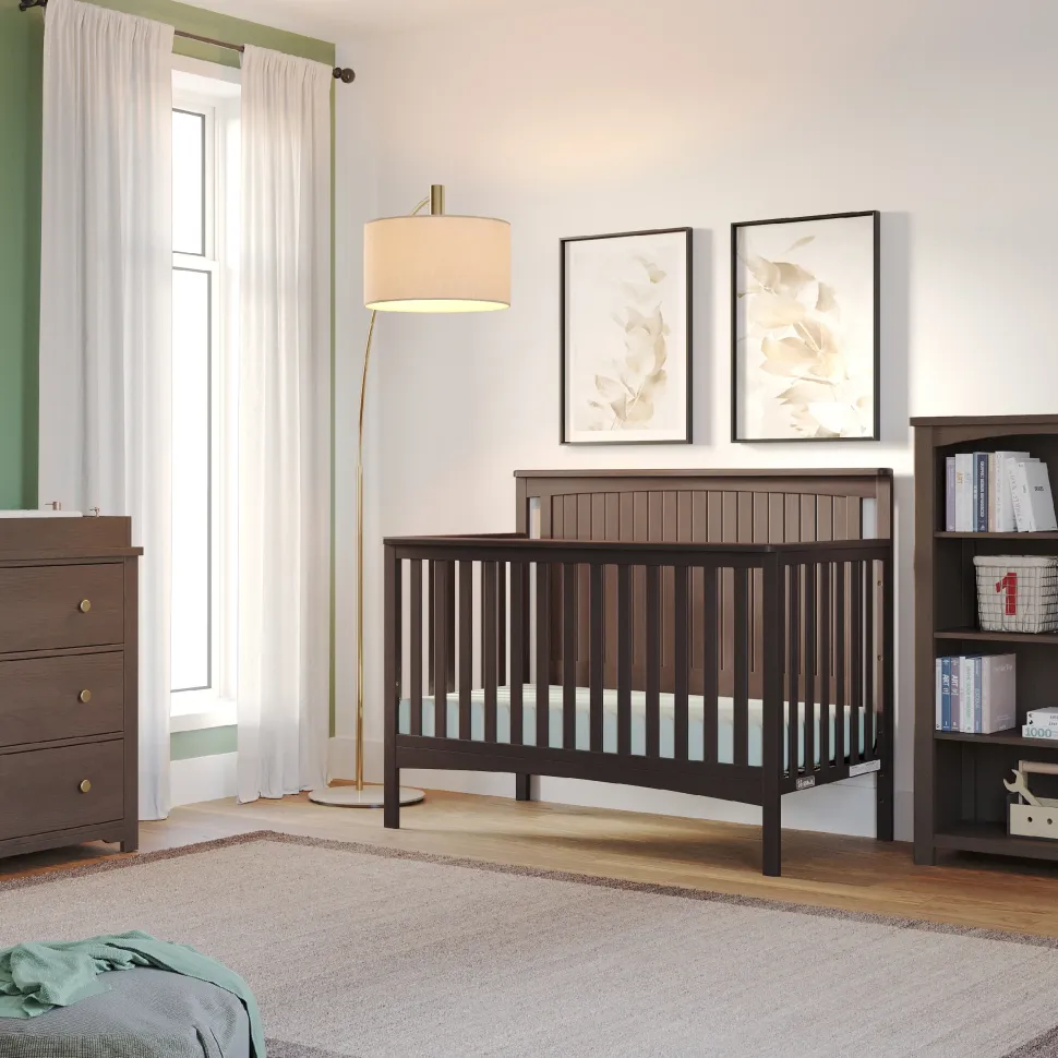 Harmony 3-Drawer Dresser with Changing Table Topper, Dapper Gray