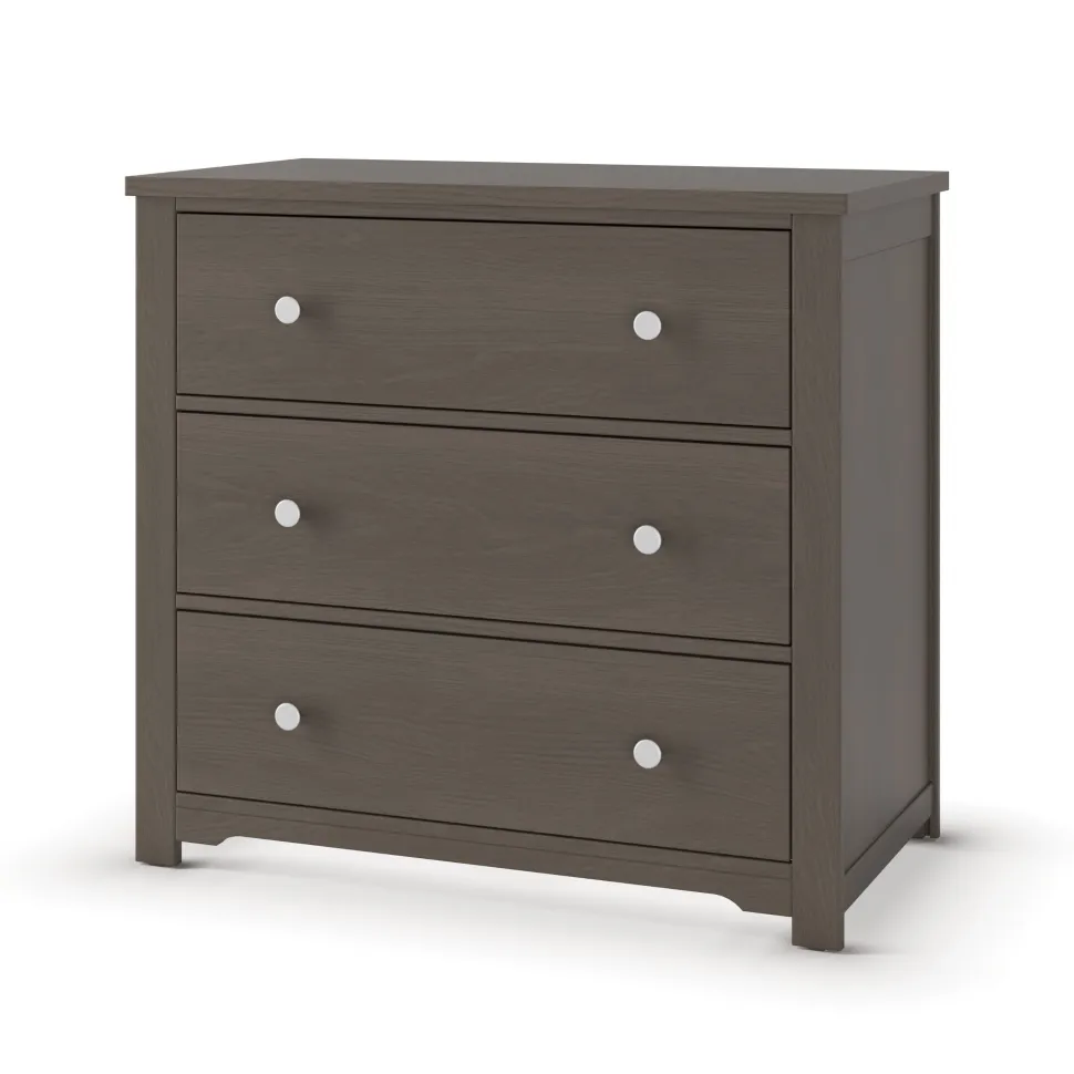 Harmony 3-Drawer Dresser with Changing Table Topper, Dapper Gray