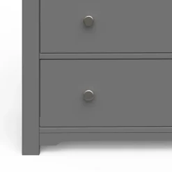 Harmony 3-Drawer Dresser with Changing Table Topper, Cool Gray