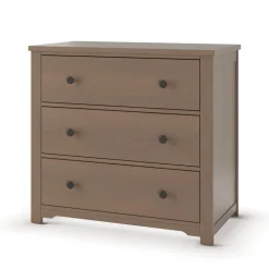 Harmony 3-Drawer Dresser with Changing Table Topper, Dusty Heather