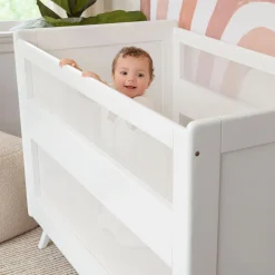 3-in-1 Convertible Full Size Breathable Mesh Crib