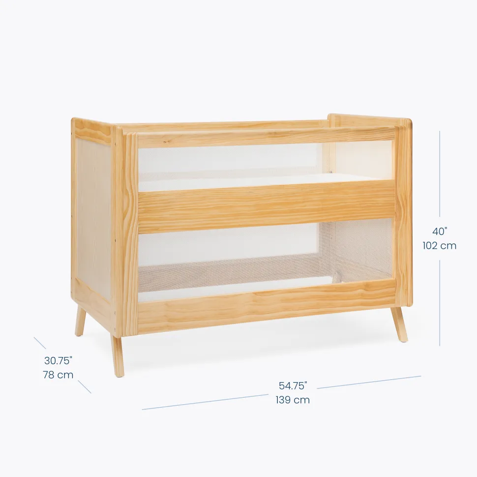 3-in-1 Convertible Full Size Breathable Mesh Crib