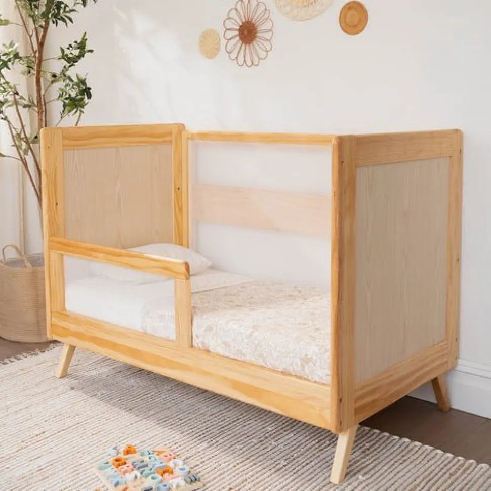 3-in-1 Convertible Full Size Breathable Mesh Crib