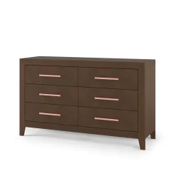 Kieran 6-Drawer Double Dresser, Toasted Chestnut