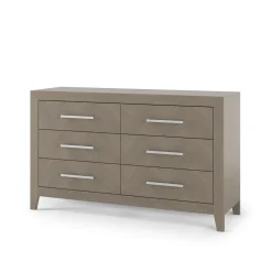 Kieran 6-Drawer Double Dresser, Crescent Gray