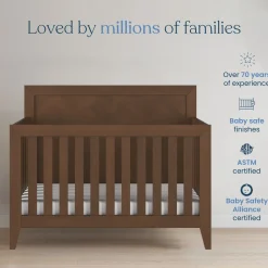 Kieran 4-in-1 Convertible Crib, Toasted Chestnut