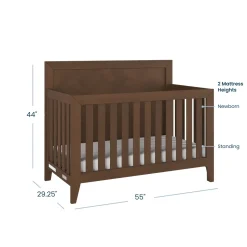 Kieran 4-in-1 Convertible Crib, Toasted Chestnut