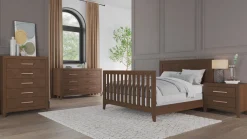 Kieran 4-in-1 Convertible Crib, Toasted Chestnut