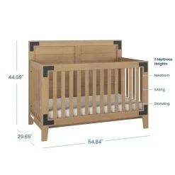 Lucas 4-in-1 Convertible Crib, Nutmeg