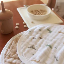 organic cotton muslin burpy bibs 2 pack