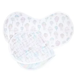 organic cotton muslin burpy bibs 2 pack