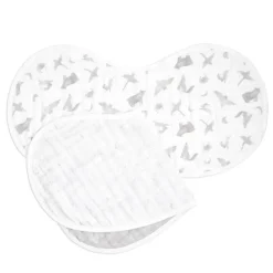 organic cotton muslin burpy bibs 2 pack