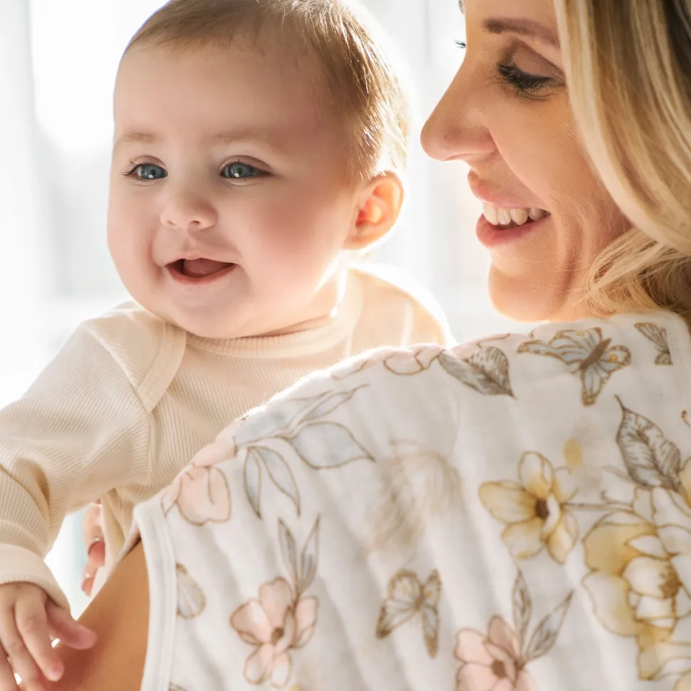 organic cotton muslin burpy bibs 2 pack