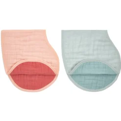 organic cotton muslin burpy bibs 2 pack