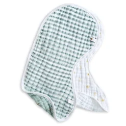 organic cotton muslin burpy bibs 2 pack