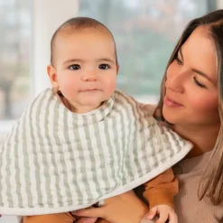 organic cotton muslin burpy bibs 2 pack