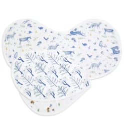 organic cotton muslin burpy bibs 2 pack