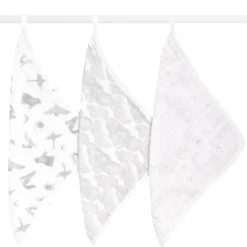 organic cotton muslin oversized washcloths 3 pack