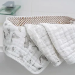 organic cotton muslin oversized washcloths 3 pack