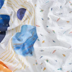 organic cotton muslin swaddle blanket 2 pack
