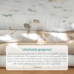 organic cotton muslin swaddle blanket 2 pack