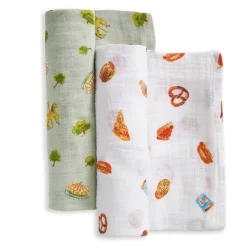 organic cotton muslin swaddle blanket 2 pack