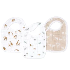 organic cotton snap bibs 3 pack