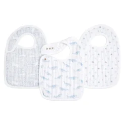organic cotton snap bibs 3 pack
