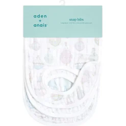 organic cotton snap bibs 3 pack