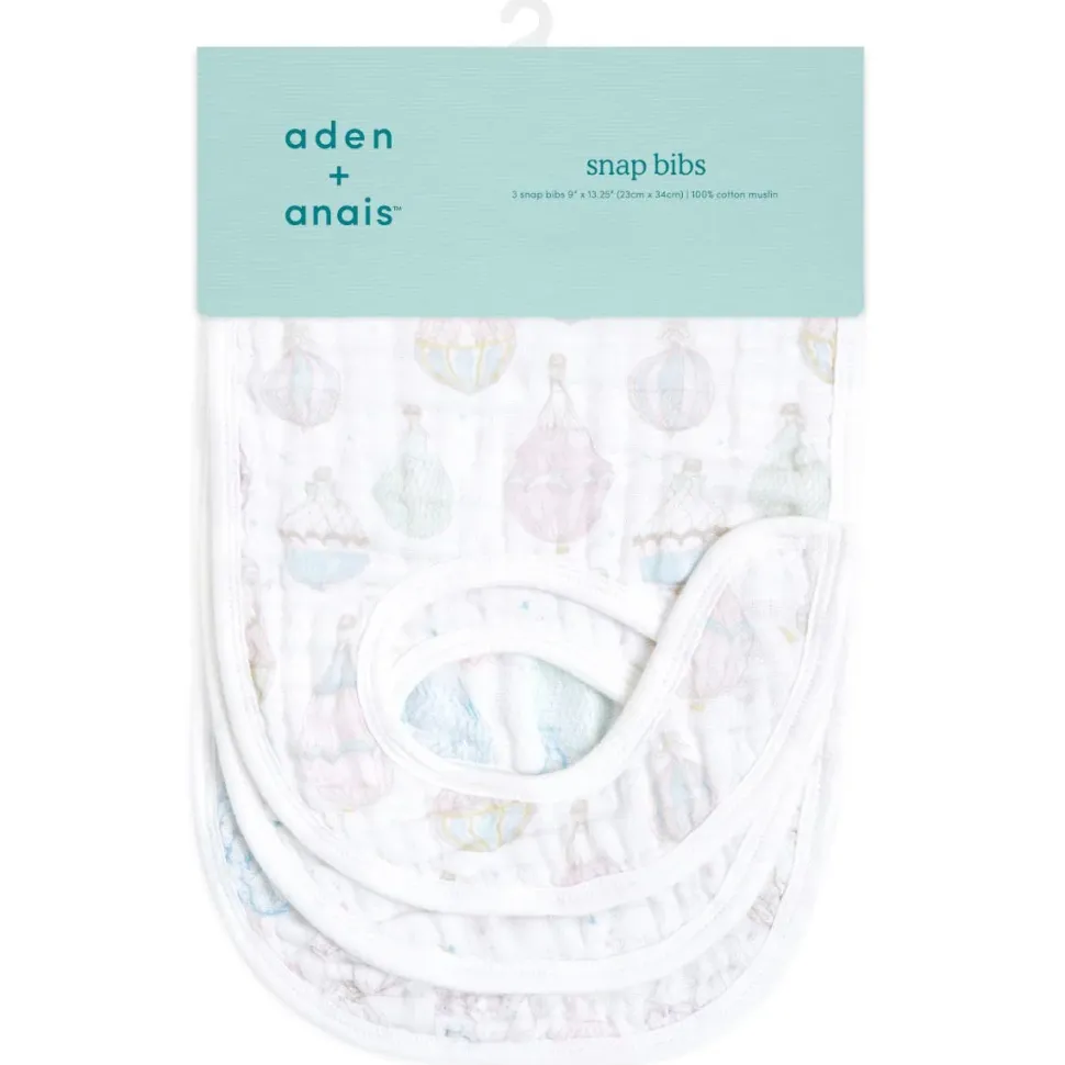 organic cotton snap bibs 3 pack