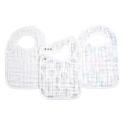 organic cotton snap bibs 3 pack