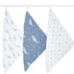 organic cotton muslin oversized washcloths 3 pack