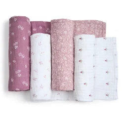 organic cotton muslin swaddle blanket 4 pack
