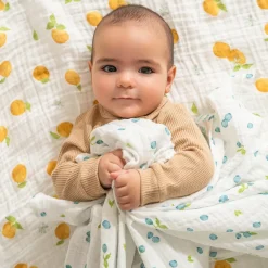 organic cotton muslin swaddle blanket 4 pack