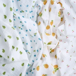 organic cotton muslin swaddle blanket 4 pack