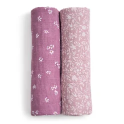 organic cotton muslin swaddle blanket 2 pack