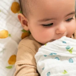 organic cotton muslin swaddle blanket 2 pack