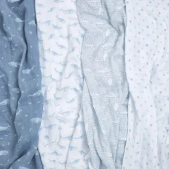 organic cotton muslin swaddle blanket 4 pack