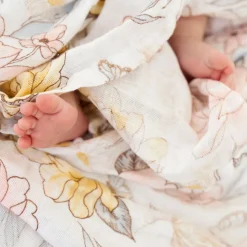 organic cotton muslin swaddle blanket 4 pack