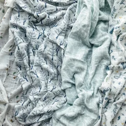 organic cotton muslin swaddle blanket 4 pack