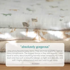organic cotton muslin swaddle blanket 4 pack