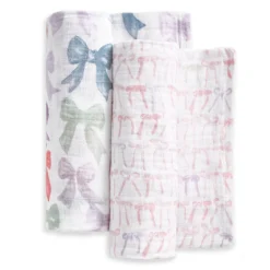 organic cotton muslin swaddle blanket 2 pack