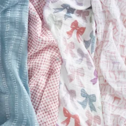 organic cotton muslin swaddle blanket 4 pack