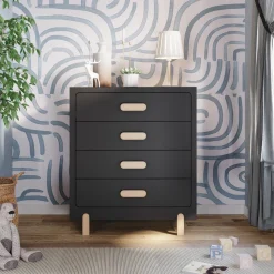 Park Heights 4-Drawer Chest Caviar Black